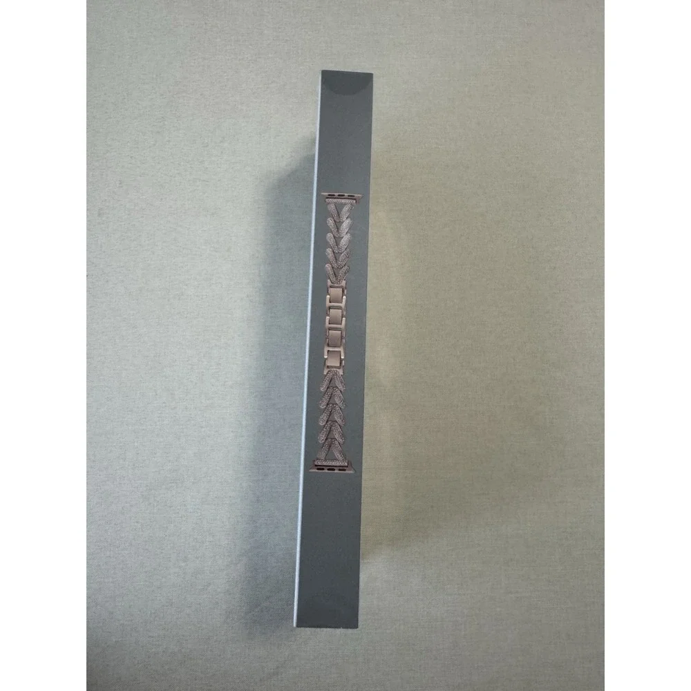 Royal Tech Rose Gold Herringbone Bling Adjustable Apple‎ Watch Band 38, 40, 41mm